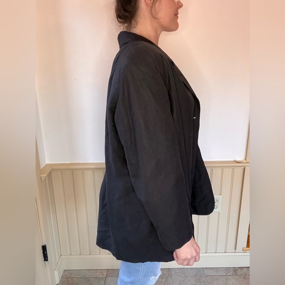 Maggie Mcnaughton Perfect Oversized  Trending Stylish Black Linen Women’s 18W - Picture 5 of 9